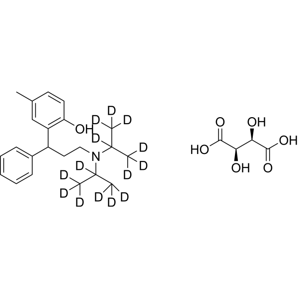 (rac)-Tolterodine-d14 tartrate ((rac)-PNU-200583-d14 (tartrate))